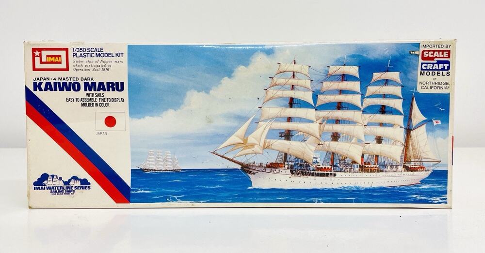 Imai Kaiwo Maru Japan 4 Masted Bark 1:350 Plastic Model Kit B-309 New Sealed